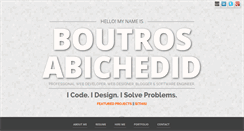 Desktop Screenshot of boutrosabichedid.com